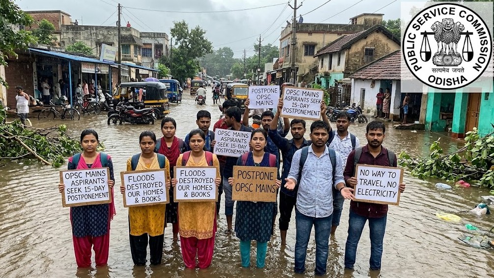 OPSC Mains Exam: Aspirants Seek 15-Day Postponement Amid Flood Disruptions Across Odisha